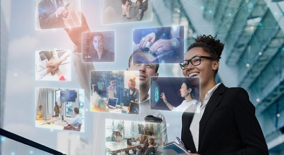 Plataforma de videoconferência apresenta nova função de
              hologramas, tornando as chamadas virtuais mais realistas e
              envolventes.